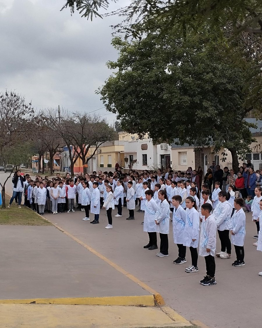 Alumnos de cuarto grado de uno de los establecimientos educativos.