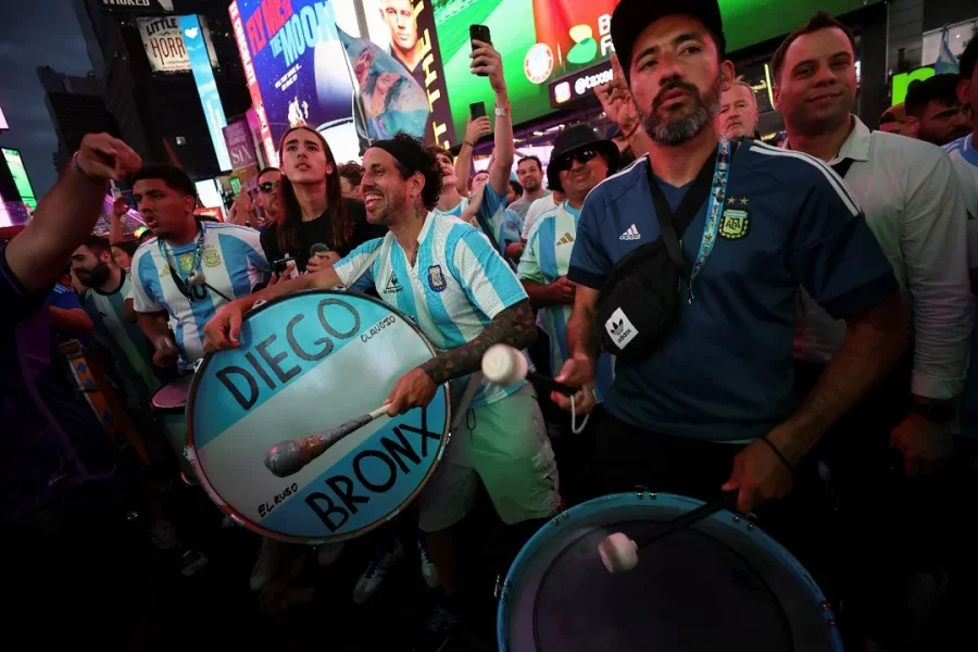 Banderazo argentino en USA.