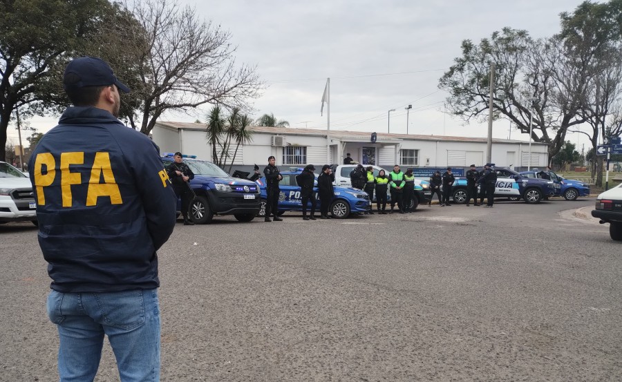 FEDERAL RAFAELINA. Colabora con las fuerzas de la ciudad en el Comando Unificado.