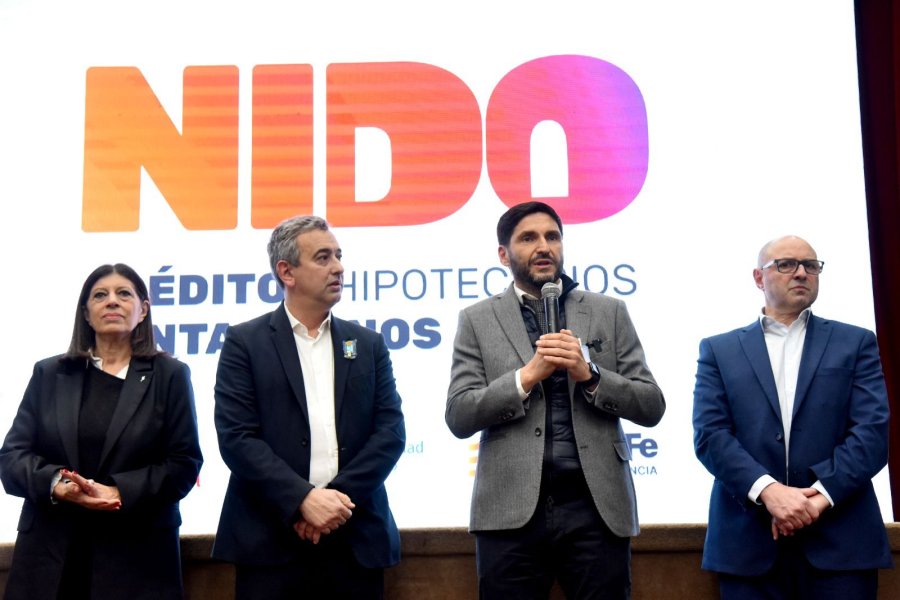EN ROSARIO. Maximiliano Pullaro estuvo presente en el lanzamiento de esta iniciativa mutua entre la Provincia y el Banco Municipal.