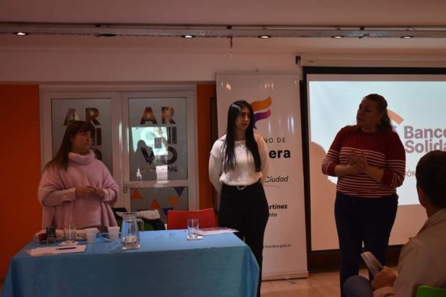 BANCO SOLIDARIO. Vista parcial de la reciente realizaci&oacute;n.