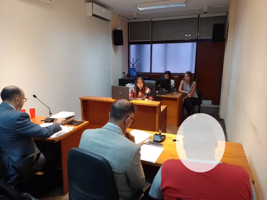 Audiencia realizada el 16 de marzo donde le dictaron prisión preventiva sin plazos al principal imputado Marcelo Daniel C.