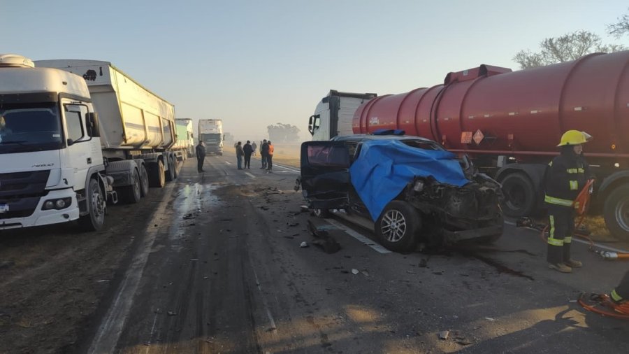 El choque en la Ruta 34, a la altura de Tacural.