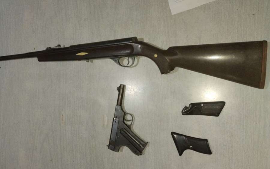 <i>Tambi&eacute;n fueron halladas armas de fuego.</i>