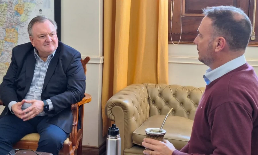 Felipe Michlig y Lisandro Enrico durante el encuentro.