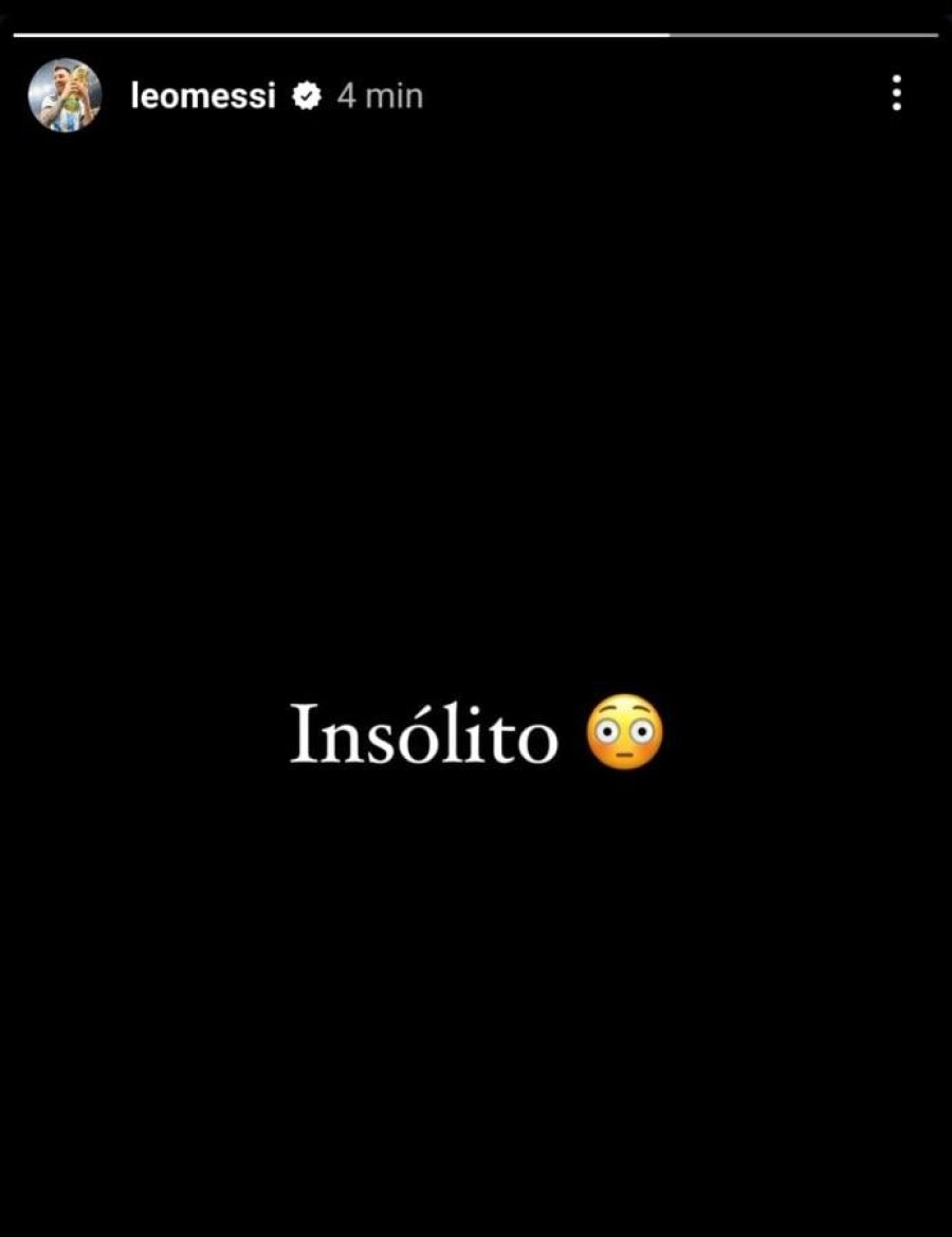 <b>El posteo de Messi tras el esc&aacute;ndalo en los Juegos Ol&iacute;mpicos.</b>