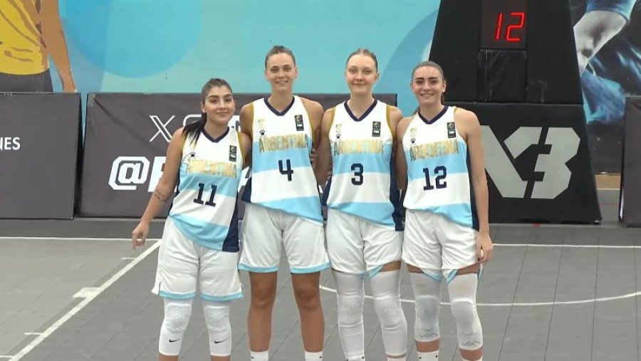 EN MEXICO./ El equipo argentino femenino.