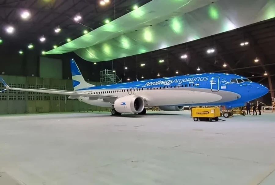 Aerol&iacute;neas Argentinas incorpor&oacute; un nuevo Boeing 737 Max.