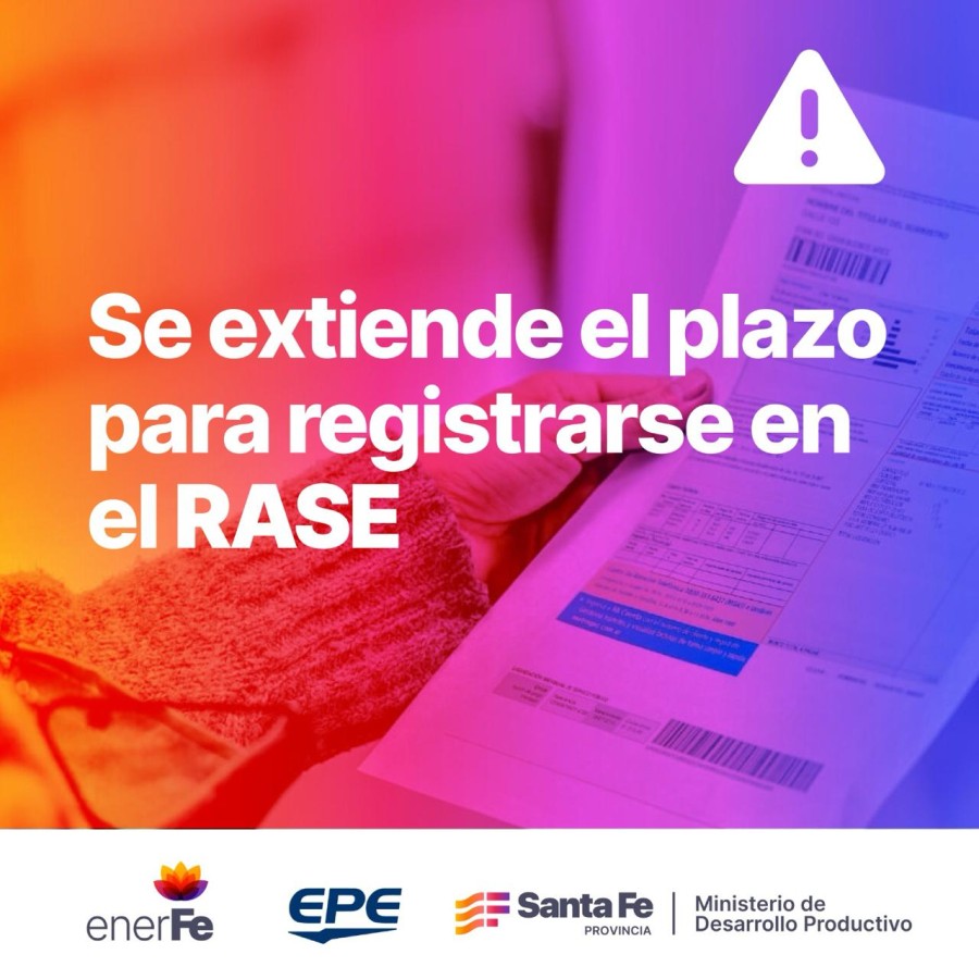 El Gobierno nacional decidi&oacute; extender el plazo de inscripci&oacute;n al RASE para mantener la tarifa social.