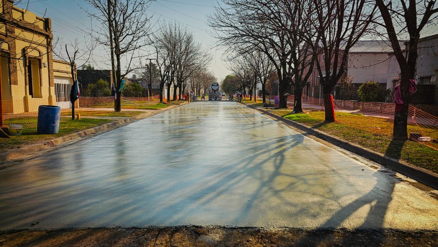 As&iacute; luce el pavimento ejecutado.