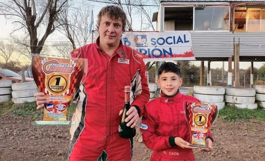 Hern&aacute;n Filippi y Francesco Dom&iacute;nguez, los ganadores en Altos de Chipi&oacute;n.