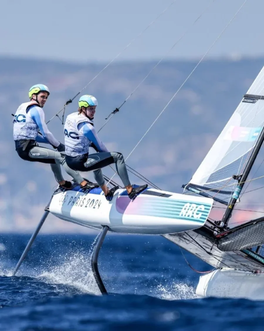 os argentinis Mateo Majdalani y Eugenia Bosco en su debut en Multitasco Mixto