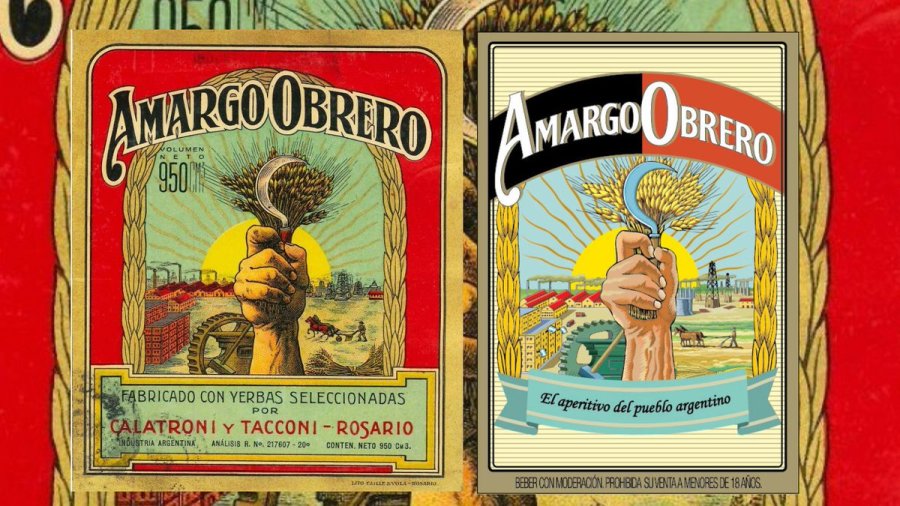 Primeras etiquetas de la popular bebida.