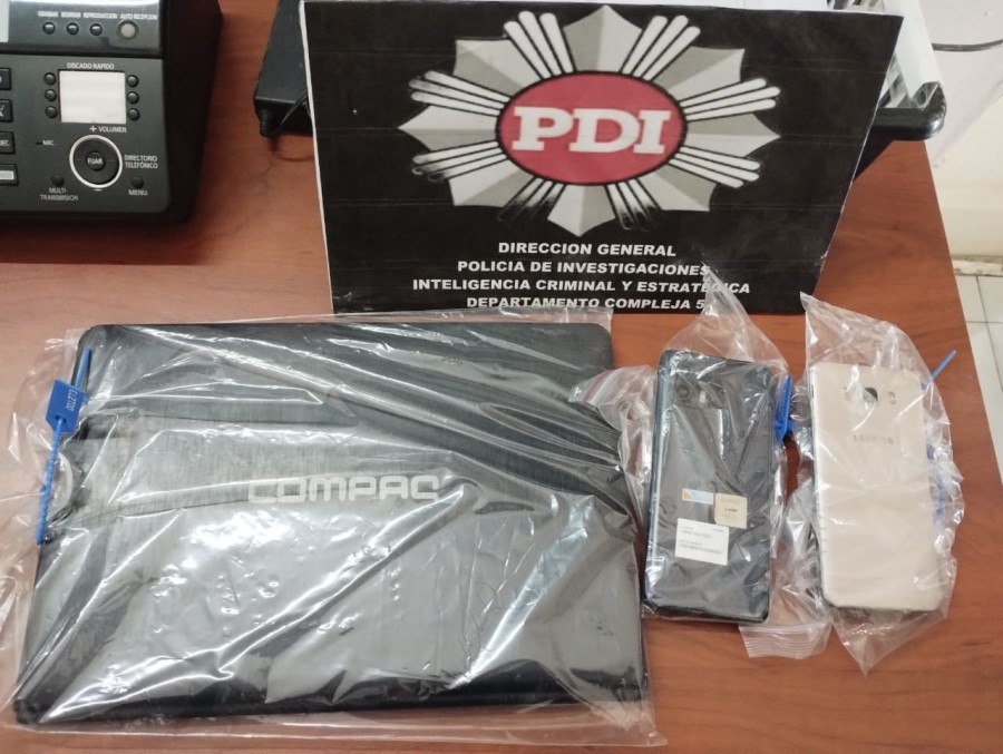 En Suardi, además del detenido, fue secuestrada una notebook y dos celulares con presunta información relacionada al hecho.