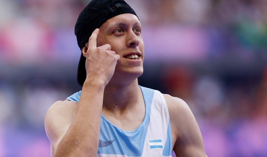 EN CARRERA. El argentino que participa en 400 metros.