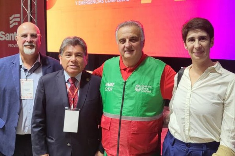 Fabi&aacute;n Bongiovanni, Marcos Escajadillo, Alberto Crescenti y Andrea Ochat.