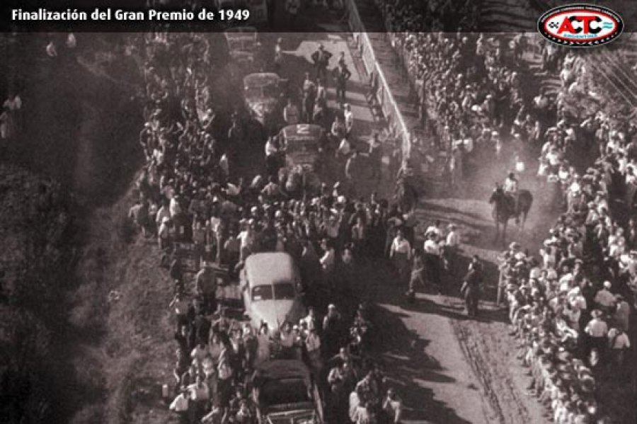 La finalizaci&oacute;n de uno de los "Gran Premio" de 1949. (ACTC)