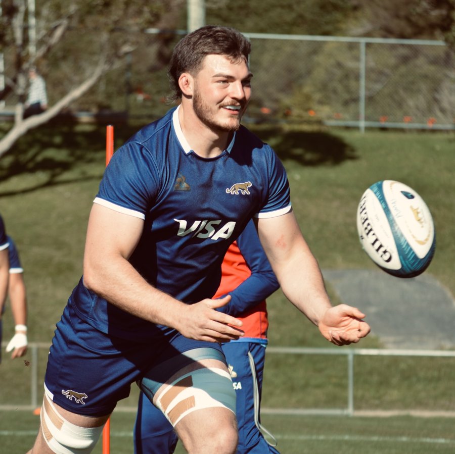 FELIZ./ Se lo nota a Pedro Rubiolo en una de las prácticas.