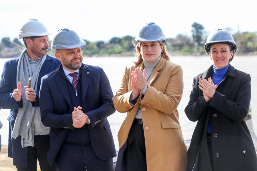 SATISFACCIÓN. Puccini, Scaglia y Ghilotti destacaron la importancia de las obras llevadas a cabo.