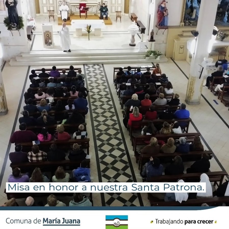 La celebraci&oacute;n fue tambi&eacute;n una oportunidad para pedir por el bienestar de Mar&iacute;a Juana y por la uni&oacute;n de todos sus habitantes en estos tiempos desafiantes.