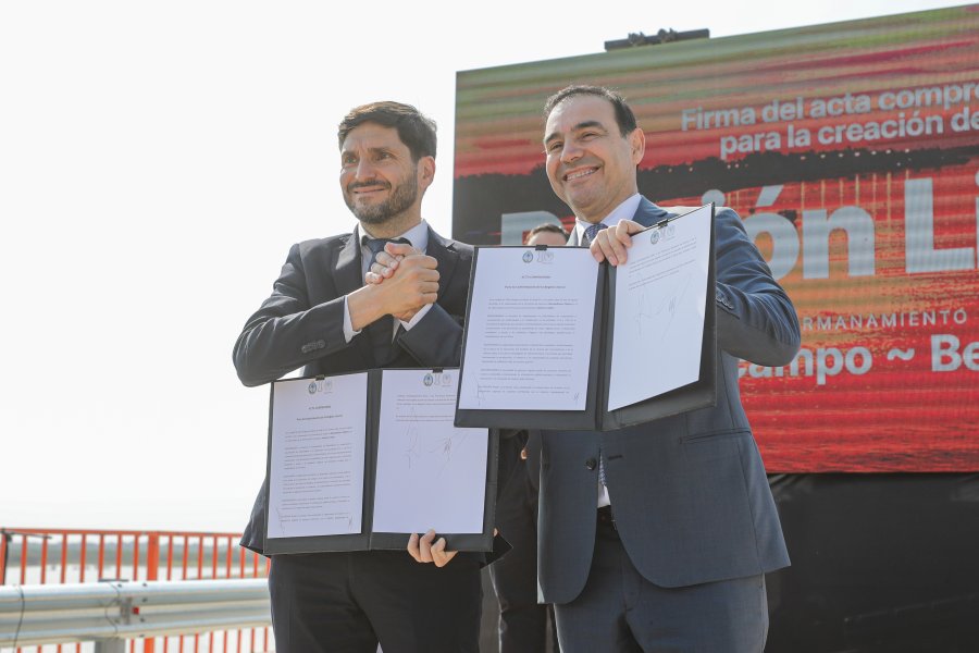 Pullaro y Vald&eacute;s, en Villa Ocampo, firmaron un acuerdo para crear la Regi&oacute;n Litoral entre Santa Fe y Corrientes.