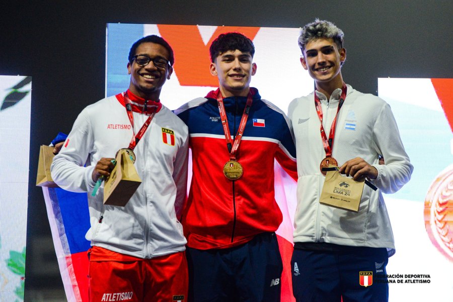 OTRA VEZ A PERU./ El mes pasado, Tomás obtuvo el bronce en los 100 metros.