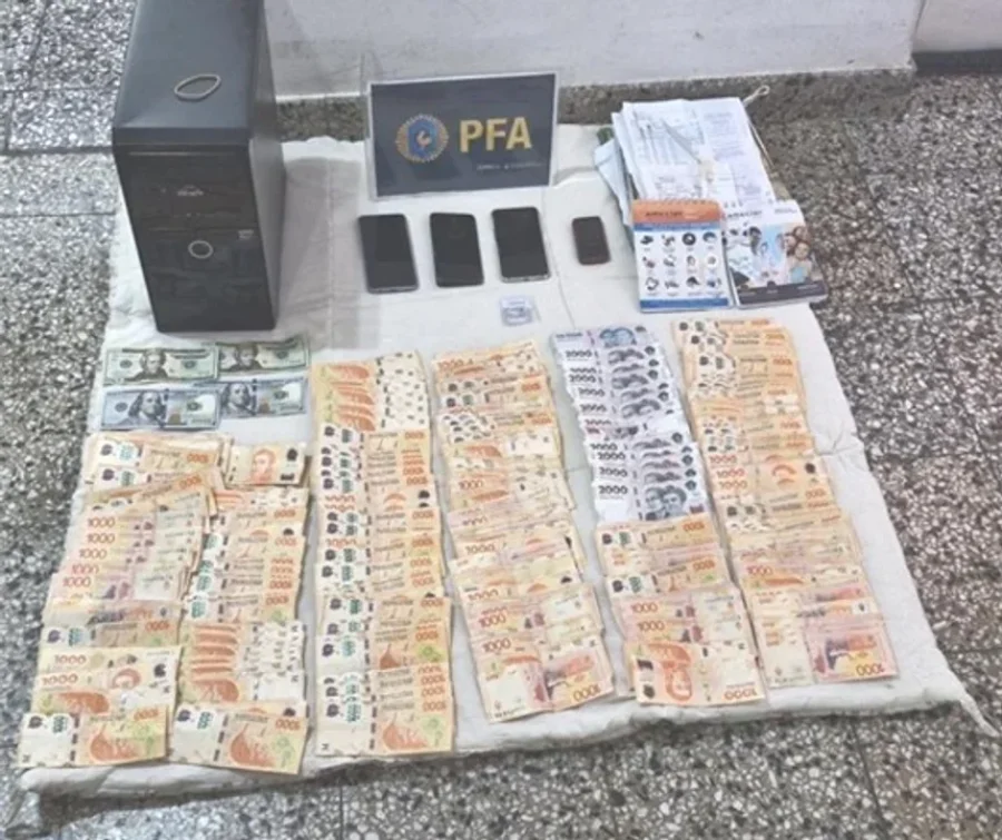 Lo secuestrado en el procedimiento.