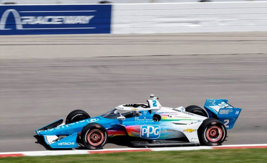 Josef Newgarden encabez&oacute; el doblete del Team Penske en el &oacute;valo de Gateway.