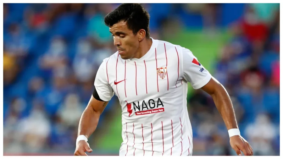 Marcos Acuña, lateral izquierdo del Sevilla de España