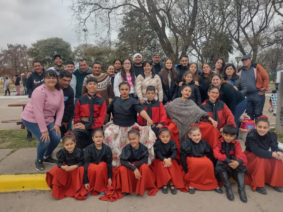 Los integrantes del taller Sentimiento Argentino.