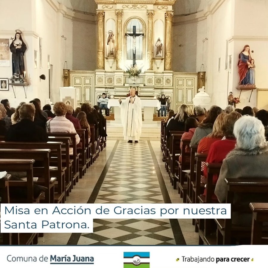 Los fieles acudieron al templo local.