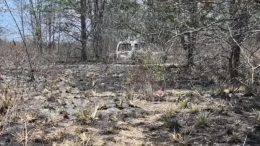 ESCENARIO.  Lugar donde aparecieron los cadáveres calcinados.