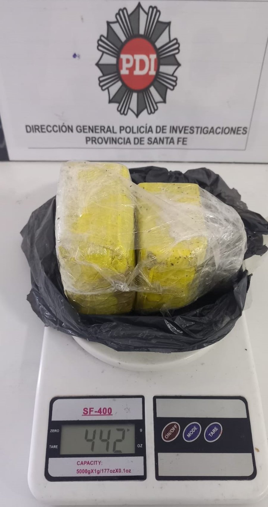 Casi medio kilo de marihuana estaba en poder de presos de la Unidad Penal de Las Flores y fue hallada por la PDI.