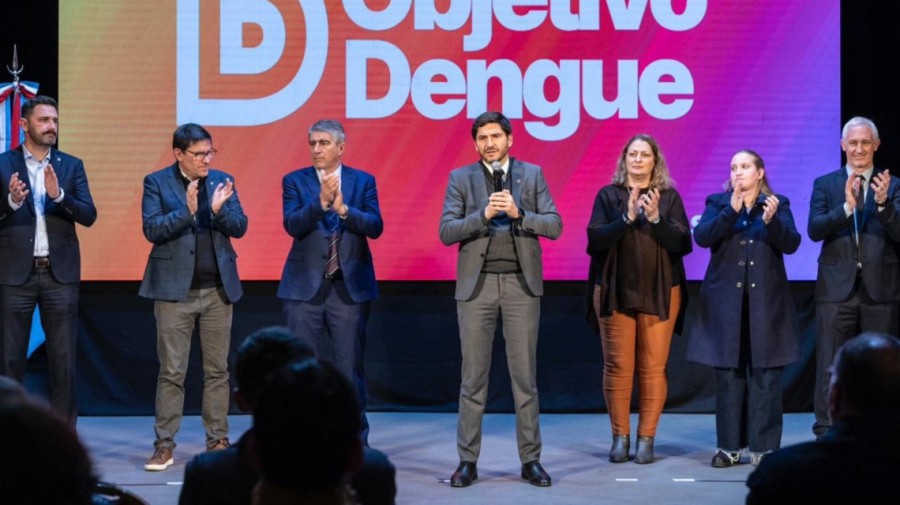 El gobernador Maximiliano Pullaro present&oacute; el programa Objetivo Dengue el pasado jueves 8 de agosto.