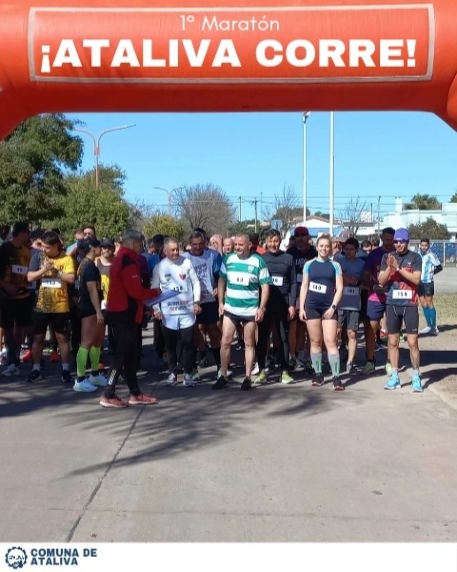 Los participantes en Ataliva corre.