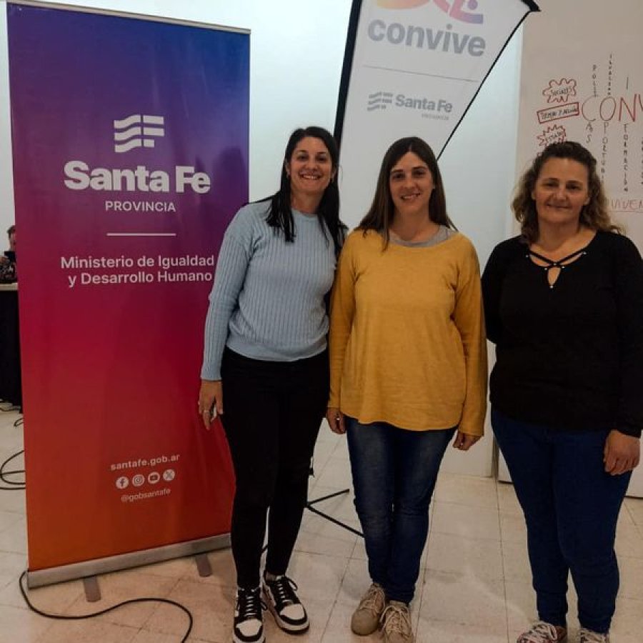 Las humbertinas que participaron en el encuentro realizado en Rafaela.