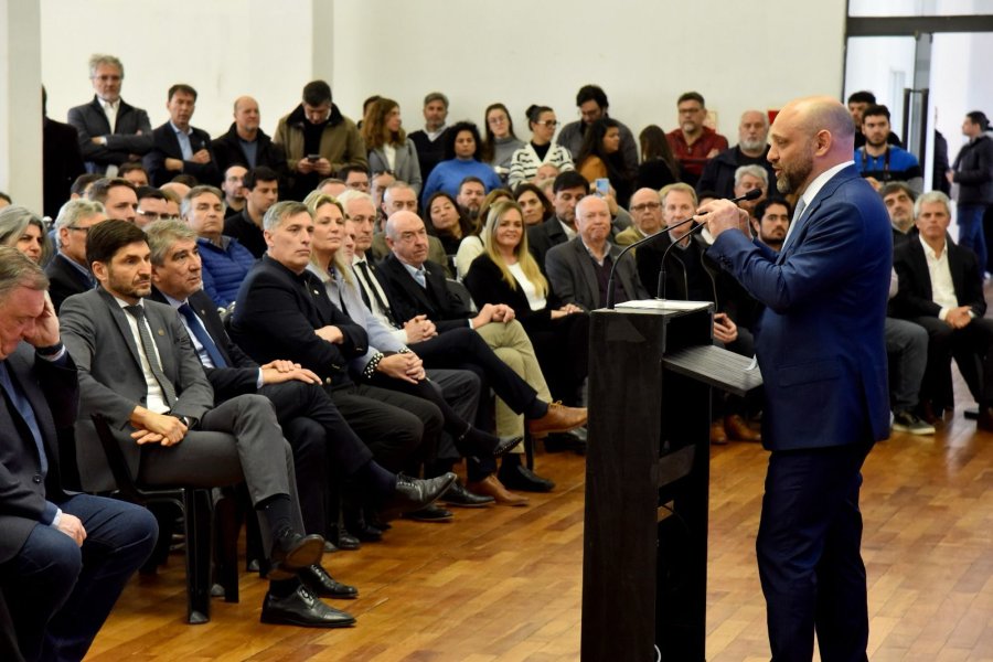 GUSTAVO PUCCINI. El ministro de Desarrollo Productivo habl&oacute; sobre el plan de Gasificaci&oacute;n Provincial que se present&oacute; este martes.