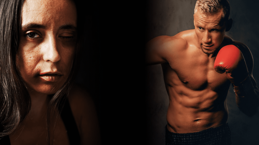 El boxeador le dio gran cantidad de golpes de puño y patadas en diferentes partes del cuerpo a su expareja.