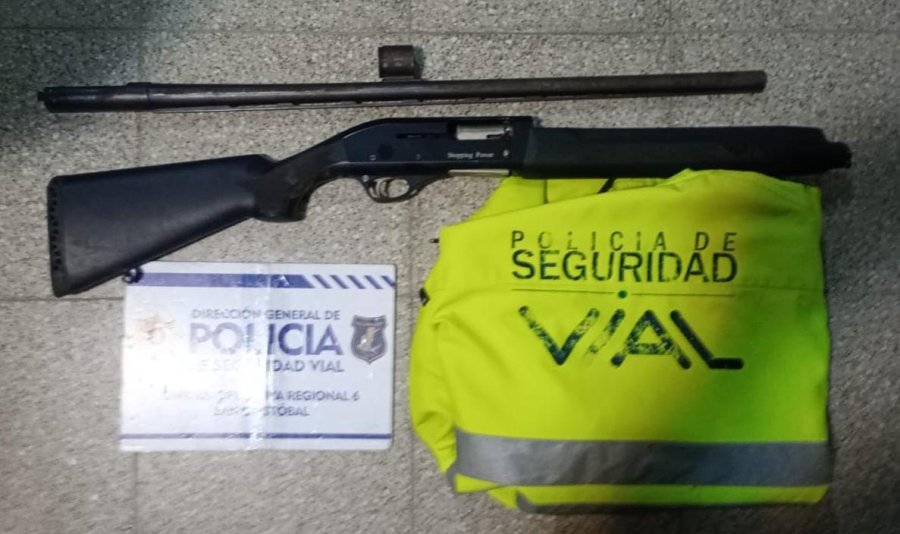 Una escopeta y una carabina fueron secuestrados en un control vehicular en Ceres.
