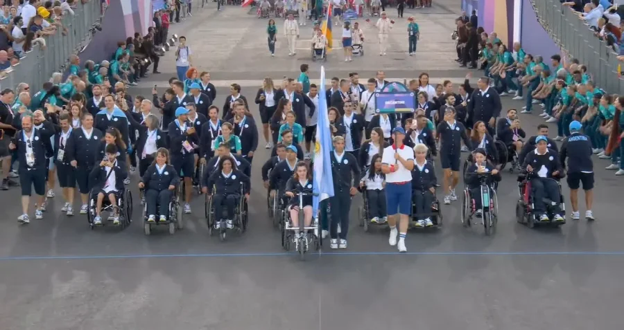 La delegación Argentina pasó por la ceremonia de apertura de los JJ.PP.