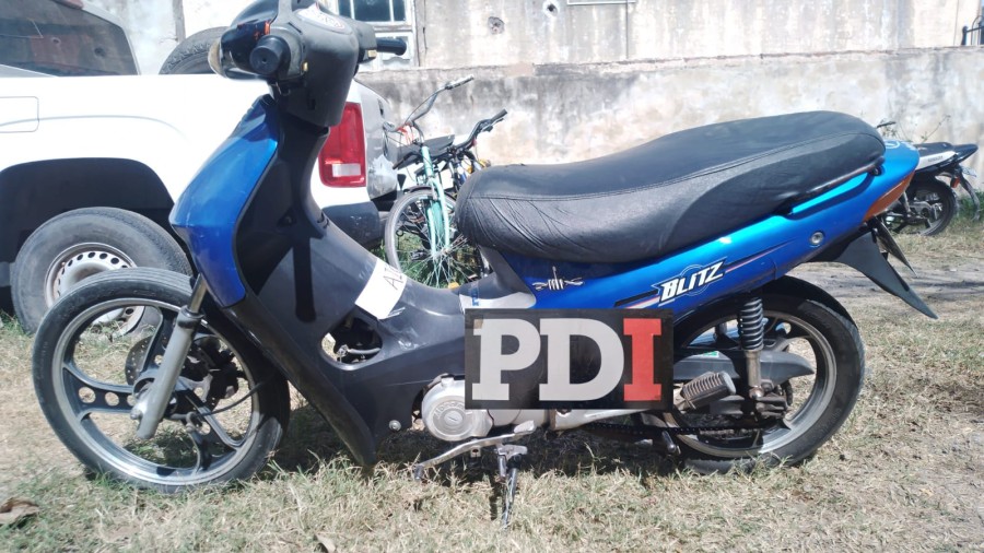 La moto secuestrada por el Municipio y buscada por la Policía de Investigaciones.