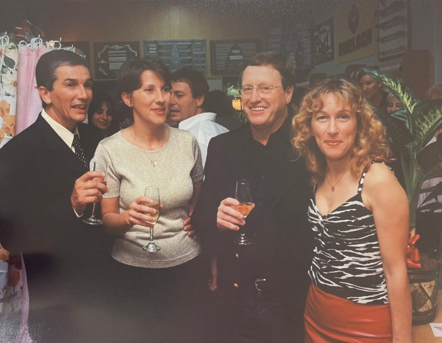 RECUERDO. Los fundadores de Hattemer y Muriel, empresa que ahora cumplió 40 años.