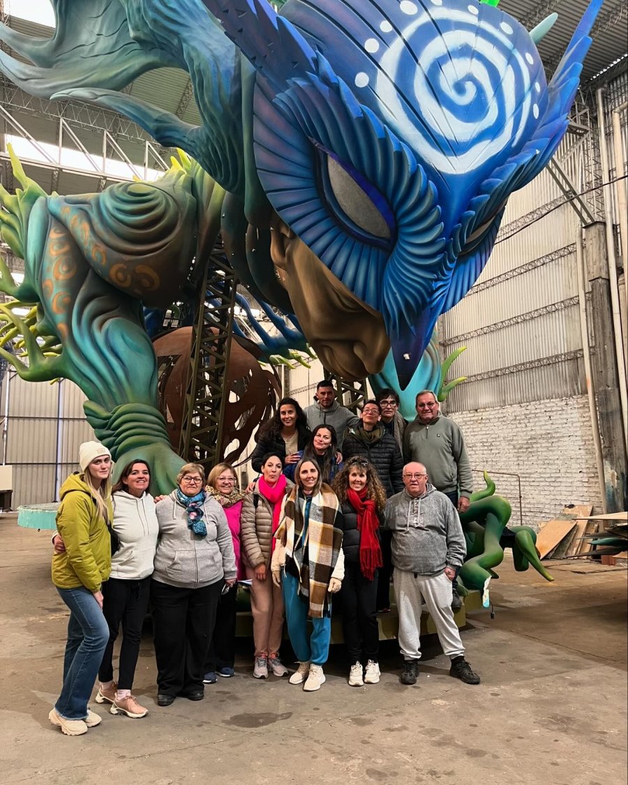 Los suardenses en su visita a la ciudad entrerriana.