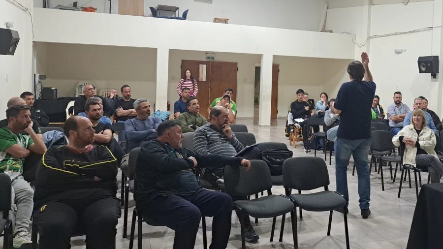 El disertante y su auditorio.