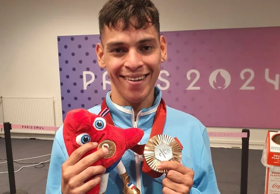 BRONCE./ Alexis Chavez, oriundo de Pergamino.