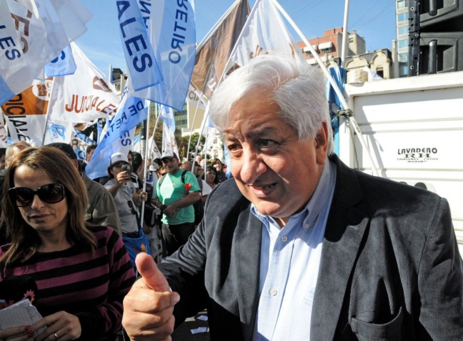 Secretario general de la Uni&oacute;n de Empleados de Justicia de la Naci&oacute;n, Julio Piumato.