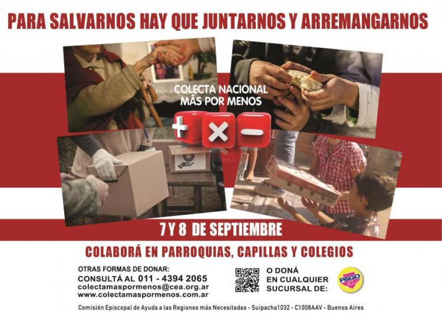 Colecta M&aacute;s por Menos 2024.