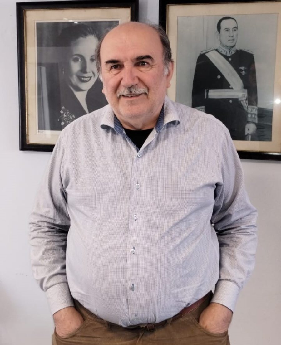 DIRIGENTE. Domingo Possetto envi&oacute; un c&aacute;lido saludo a todos los trabajadores y trabajadoras de la industria l&aacute;ctea.