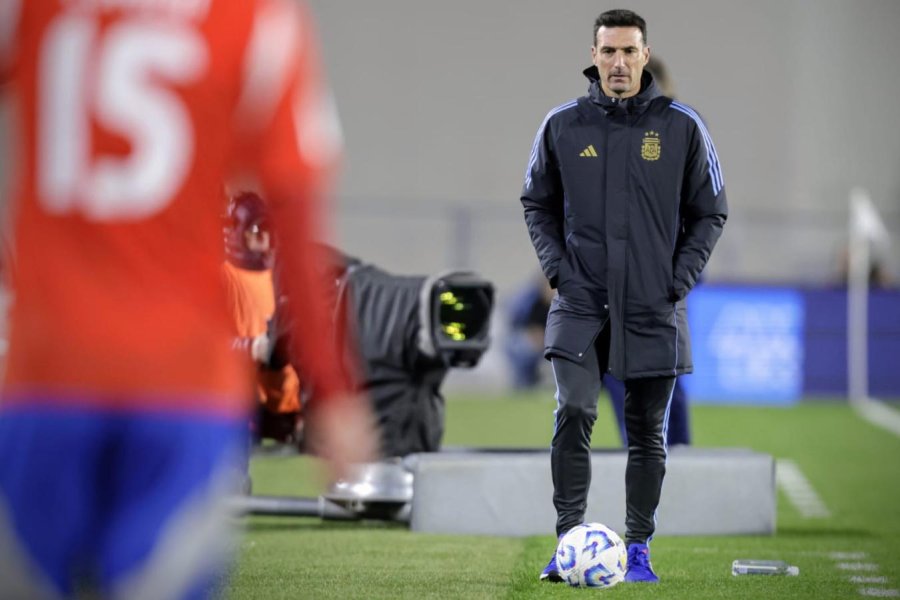 Lionel Scaloni. Argentina vs Chile. Eliminatorias Copa del Mundo 2026.