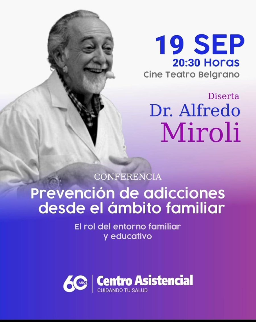 ALFREDO MIROLI. Volver&aacute; a visitar nuestra ciudad el 19 de septiembre.